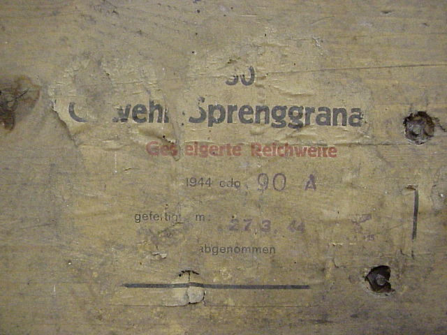 Ammunition box - Gewehr Sprenggranaten - 27.3.44